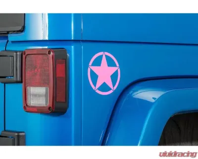 Quadratec Premium Vinyl Small Star Decal Pink - 13135 0002